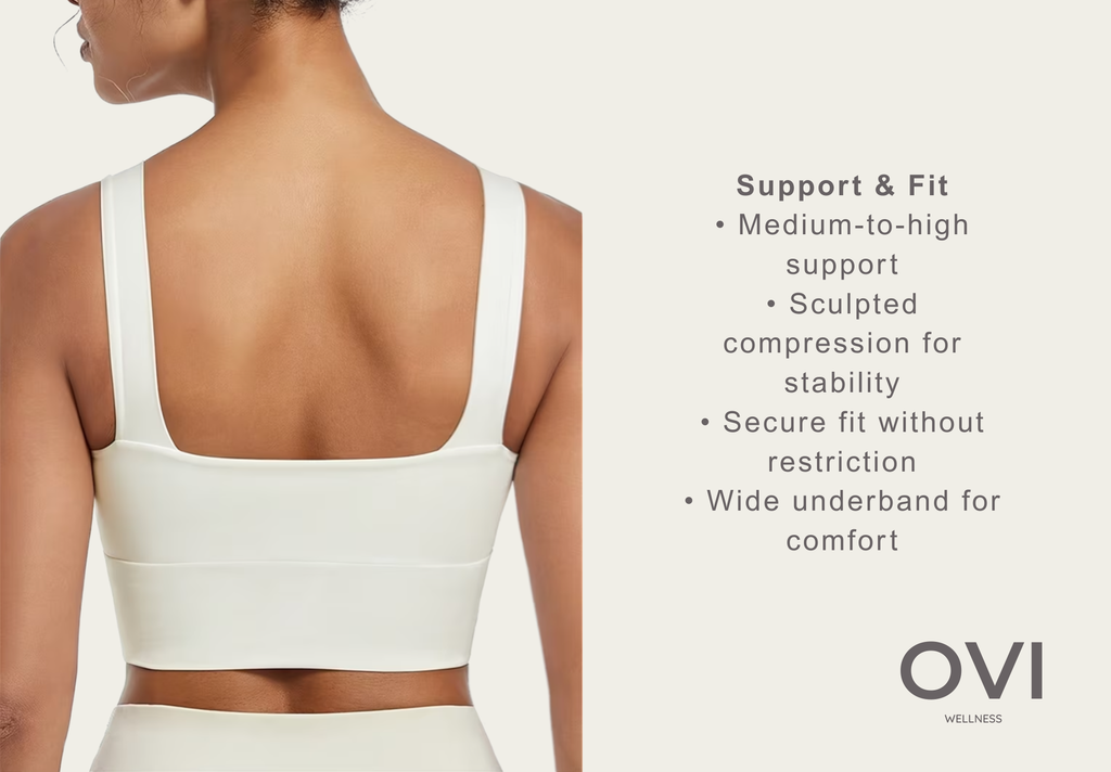 OVI Elite Sports Bra™  Support with Intention. Strength with Elegance.