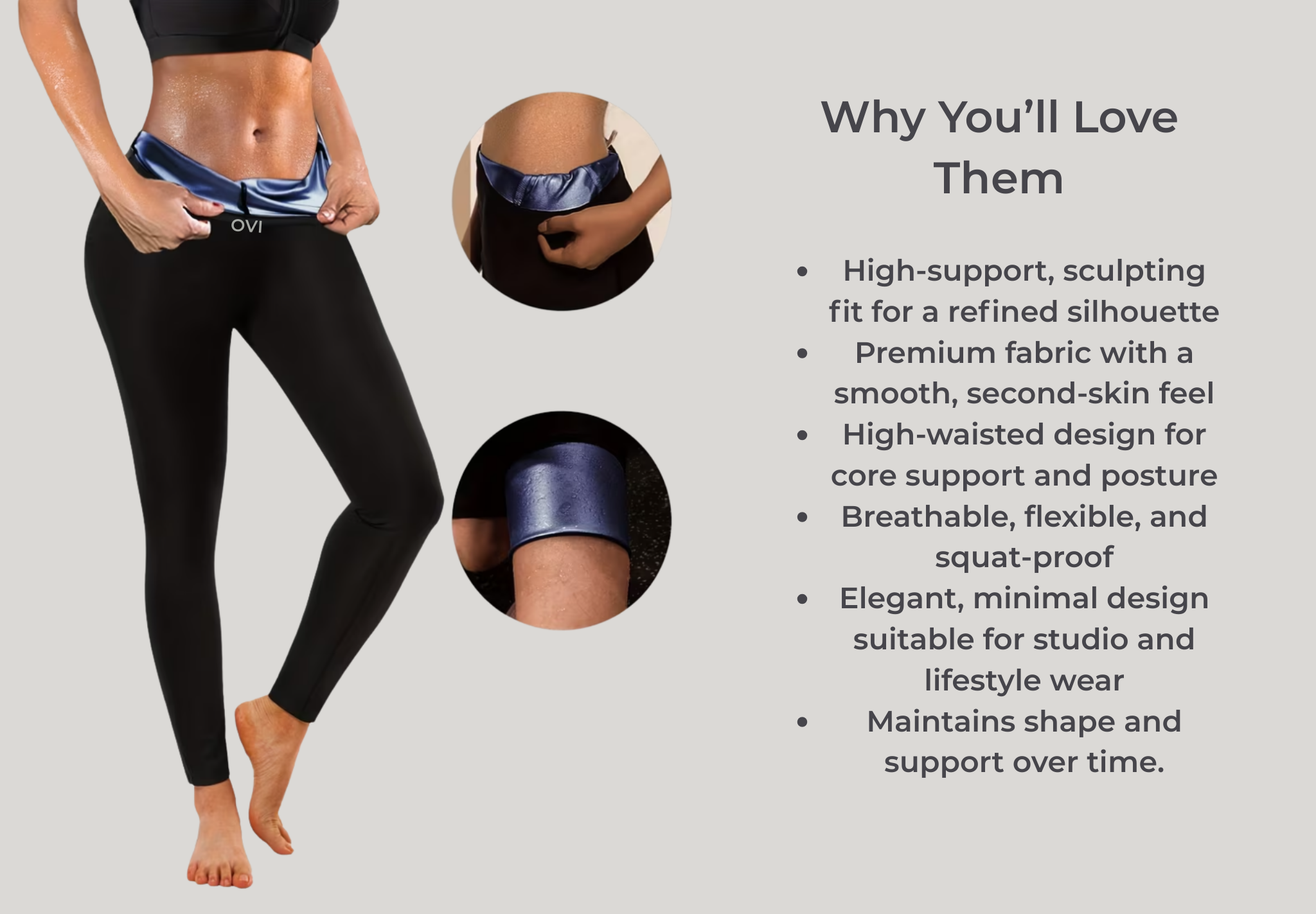 OVI SculptFit Leggings™  Support That Shapes. Elegance That Moves.
