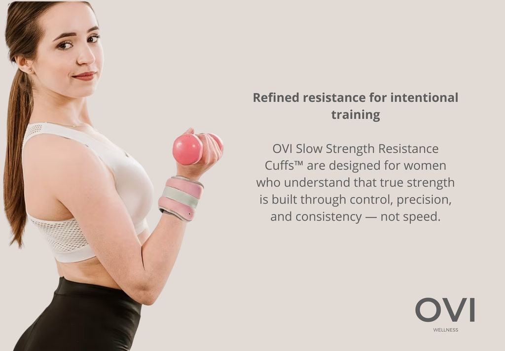 OVI Slow Strength Resistance Cuffs™ (Controlled Resistance. Elegant Strength)