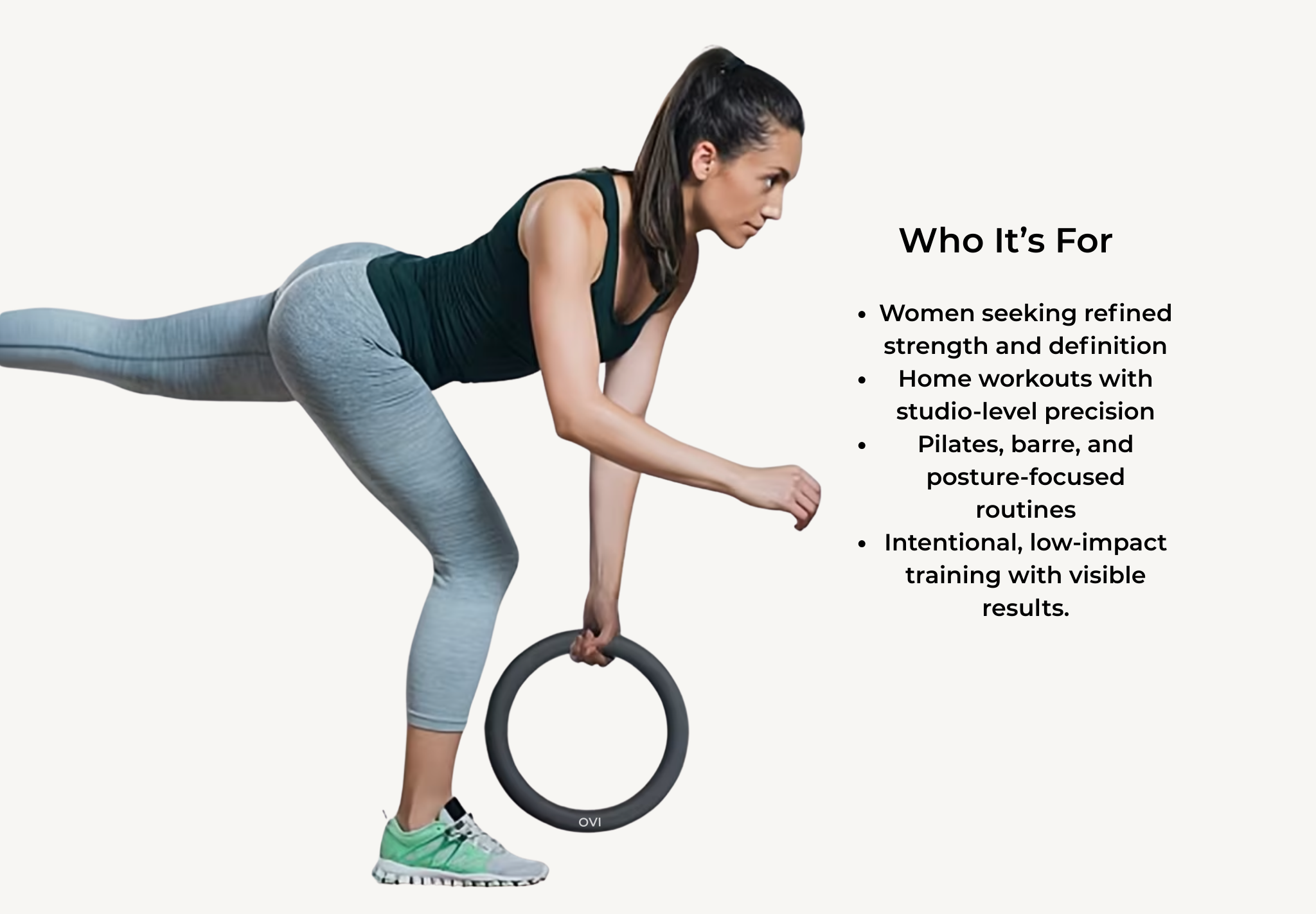 Weighted Pilates & Yoga Barre Ring – OVI Edition